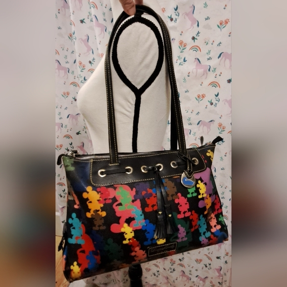 RARE Y2K Vintage Disney Dooney & Bourke Mickey Casual Everyday Purse Bag - Picture 2 of 16